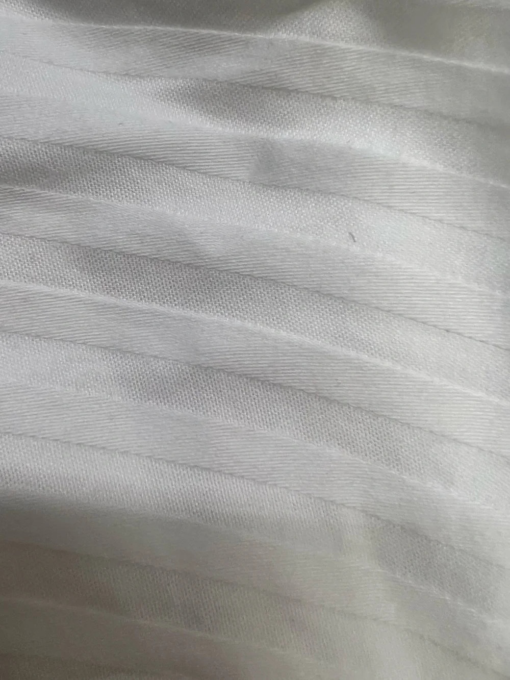 White on white strip duvet cover king